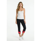 Under Armour Womens 4 Capri Leggings Activewear Yoga Pants Black Pink