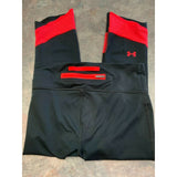 Under Armour Womens 4 Capri Leggings Activewear Yoga Pants Black Pink