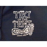 Tiki In The Tent Barefoot 2013 OKOBOJIVILLE Gray Men's Mock 1/4 Zip Sweatshirt L