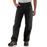 Carhartt BN0011Men's 30 X 30 Black Cotton Washed Duck Work Dungaree Utility Pant
