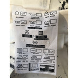 maison blanche All-Gender 100% Cotton Pants Asymetrical White Gray Print Medium