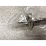 New Stainless 4" Screw In Door Stopper With Rubber Tip