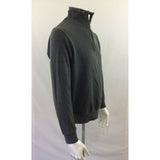 John Adams Men's Medium Gray Mock Quarter Zip Long Sleeve Pullover Sweater