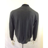 John Adams Men's Medium Gray Mock Quarter Zip Long Sleeve Pullover Sweater