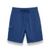 Speedo 7320111 Men's Navy Blue Board Shorts With Drawstring Size 28 Polyester