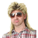 Swiking Mens Mullet Wig Blonde And Dark Foot Retro 70s 80s new