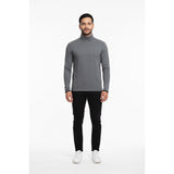 Matrix Men's Medium Gray Long Sleeve Hooded Pullover Polyester Shirt Hoodie