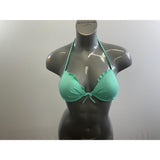Victoria's Secret Women's Seafoam Blue Bathing Suit Top Size 32B Polyester Blend