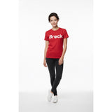 Brock University Women's Crew Neck T Shirt Size Small Red Cotton Short Sleeve Tee