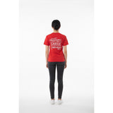 Brock University Women's Crew Neck T Shirt Size Small Red Cotton Short Sleeve Tee