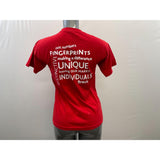 Brock University Women's Crew Neck T Shirt Size Small Red Cotton Short Sleeve Tee
