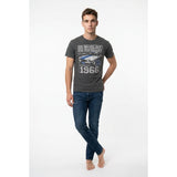 Shelby High Performance Tee Men's Gray Short Sleeve Crew Neck T Shirt Size Small