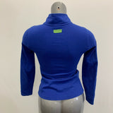 Crocs RX Full Zip Jacket Women's XS Blue Long Sleeve Mock Neck Fitted