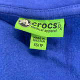 Crocs RX Full Zip Jacket Women's XS Blue Long Sleeve Mock Neck Fitted