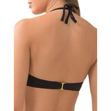 Smart and Sexy SA1001 Swim Secret The Getaway Bikini Top 36DD Black NWT