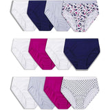 Fruit of The Loom Women's 12-Pack Assorted Cotton Bikini Panties Size 6 NEW
