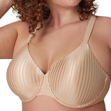 Playtex Secrets 4747 Womens Full Coverage Bra Beige Striped
