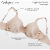 Playtex Secrets 4747 Womens Full Coverage Bra Beige Striped