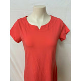 Lands End Women's S NWT coral short sleeve dress hits below knees