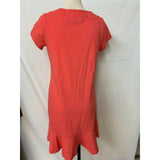 Lands End Women's S NWT coral short sleeve dress hits below knees