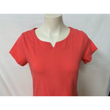 Lands End Women's S NWT coral short sleeve dress hits below knees