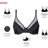 Bali DF3386 One Smooth U Lace Minimizer Bra Underwire 40DD Evening Blush NWT