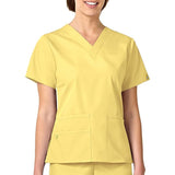 WonderWink Origins Bravo V-neck Scrub Top 6016 Women's XL Yellow Modern Fit NWT