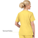 WonderWink Origins Bravo V-neck Scrub Top 6016 Women's XL Yellow Modern Fit NWT