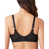 Wacoal 65547 Womens Halo Lace Full Coverage Underwire Bra Black