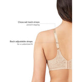 Wacoal 65547 Womens Halo Lace Full Coverage Underwire Bra Black