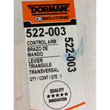 Dorman 522-003 Front Left Upper Suspension Control Arm and Ball Joint Assembly