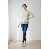 Forever 21 Exclusive Women's Small Ivory Acrylic/Wool/Nylon Pullover Sweater