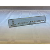 Kaiser Porcelain Retail Shelf Brand Display 4" white with gold