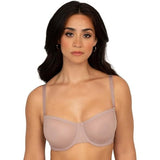 Smart & Sexy SA1508 Adore Unlined Mesh Balconette Bra Bark