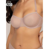 Smart & Sexy SA1508 Adore Unlined Mesh Balconette Bra Bark