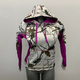 Trailcrest Hoodie Sweatshirt Women's small Camo Purple Polyester