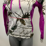 Trailcrest Hoodie Sweatshirt Women's small Camo Purple Polyester