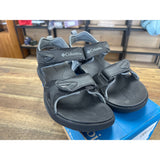 COLUMBIA 2 STRAP SANDALS Black Men's 7, Women's 8.5 NEW