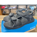 COLUMBIA 2 STRAP SANDALS Black Men's 7, Women's 8.5 NEW