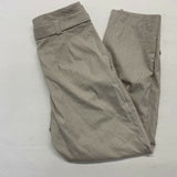 Dynamite Cindy Plaid Pant w/Snaps Women's Size Small Beige Belted Waist NEW