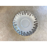 Royal Albert Wedding Anniversary  Fine Bone China Silver Tea Cup And Saucer Set