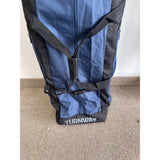 TURNWAY FOLDABLE GOLF TRAVEL BAG, Blue with wheels, NEW