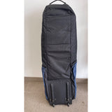 TURNWAY FOLDABLE GOLF TRAVEL BAG, Blue with wheels, NEW