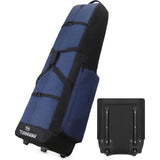 TURNWAY FOLDABLE GOLF TRAVEL BAG, Blue with wheels, NEW