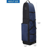 TURNWAY FOLDABLE GOLF TRAVEL BAG, Blue with wheels, NEW