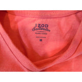 IZOD Saltwater Men's Relaxed Classics Short Sleeve Pink Graphic T Shirt Size M