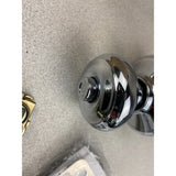 Schlage F10 GEO 625 16-080 Bright Chrome-Polished Privacy Door Lock & Handleset