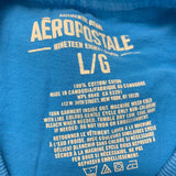 Aeropostale T shirt Men's Large Blue Cotton Graphic