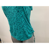 Merrell Activewear Tank Top Women's XL green floral Rayon Blend