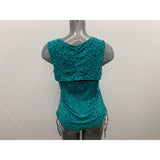 Merrell Activewear Tank Top Women's XL green floral Rayon Blend